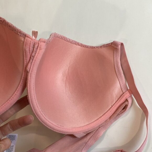 Laura Ashley pink lace push-up bra size 42D - Picture 7 of 9